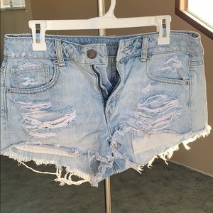 Denim shorts